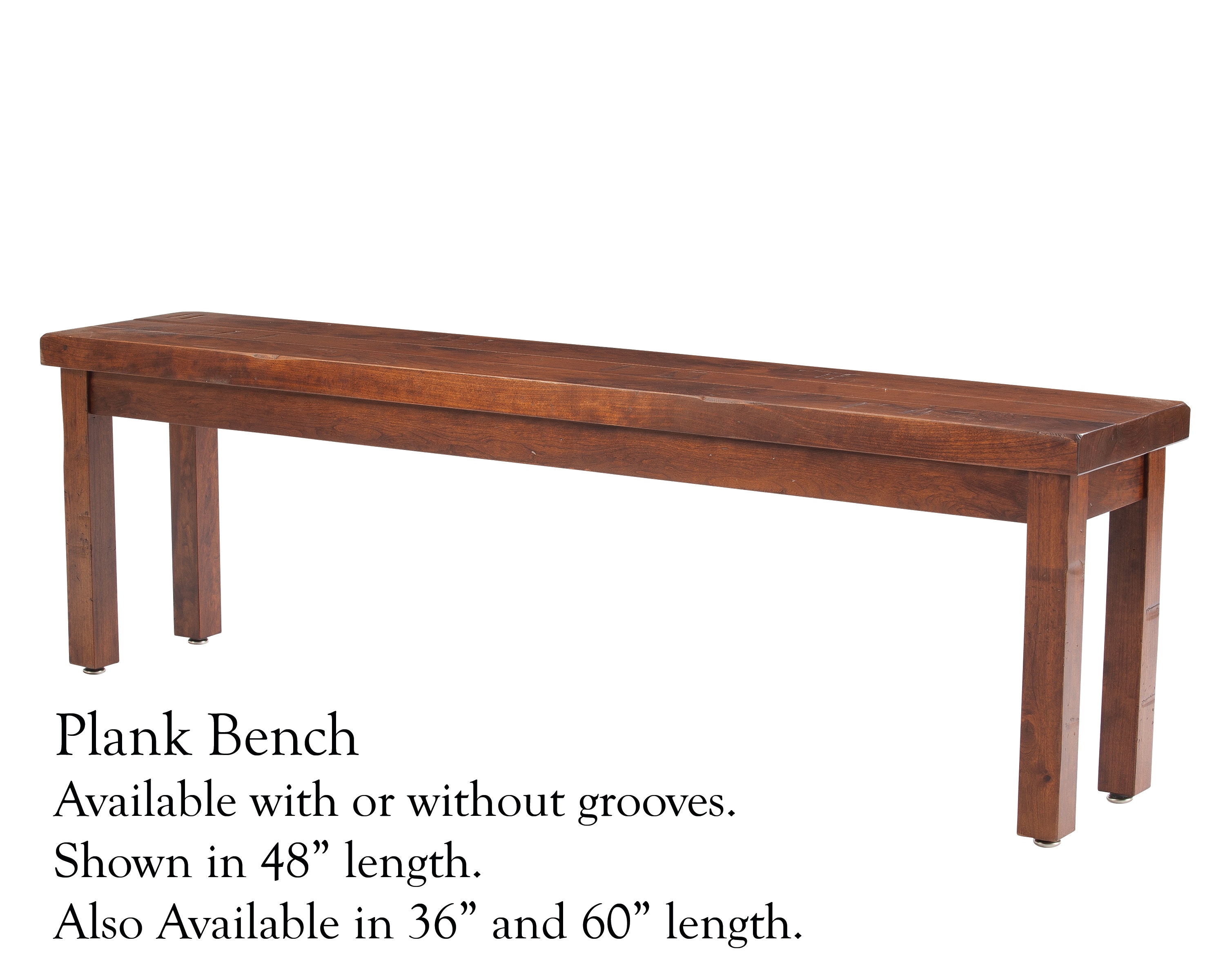 MAVIN Casual Dining Plank Side Bench PSM6404BL60 Clauser Furniture
